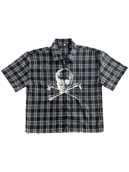 SKULL FLANNEL (BLACK)